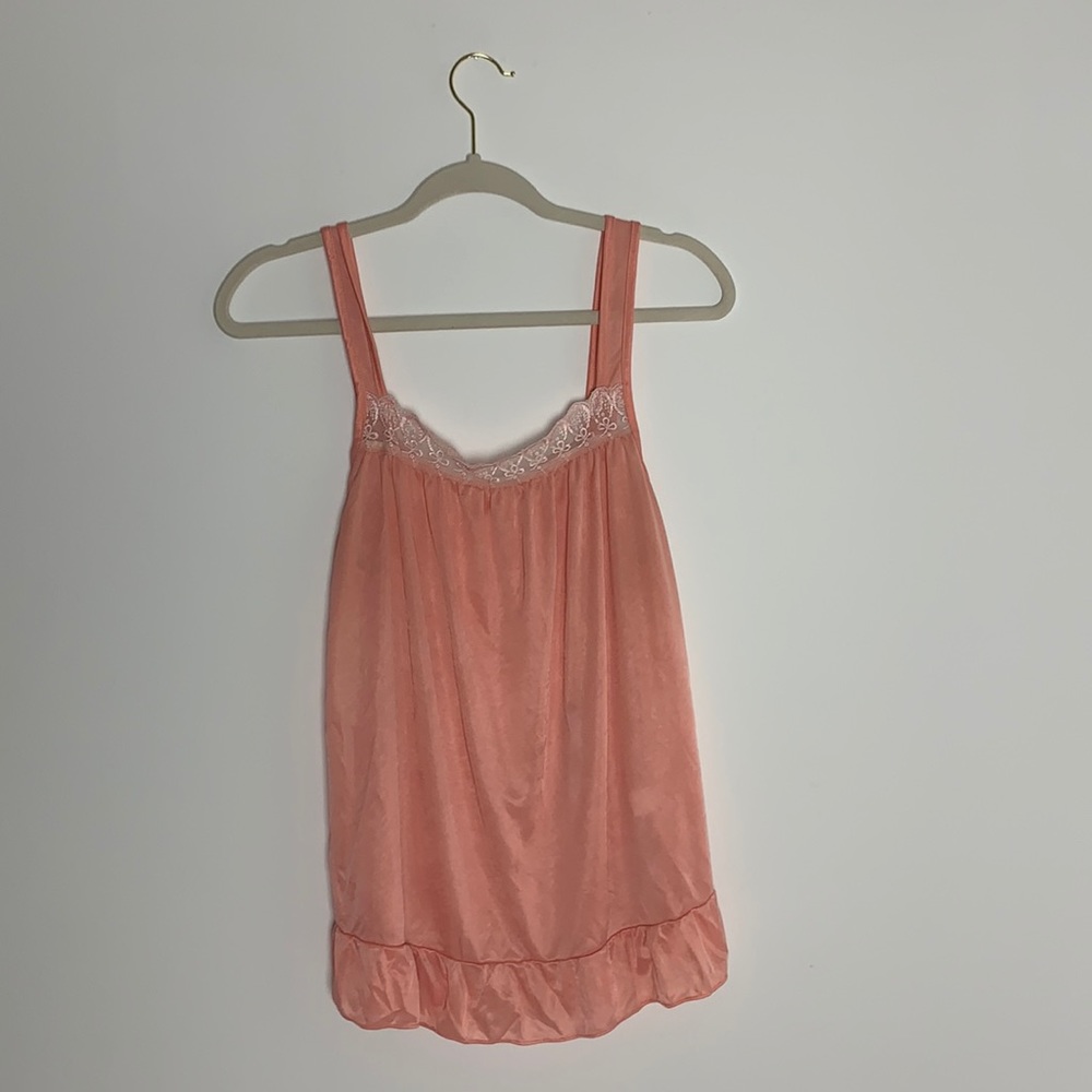 Salmon pink vintage top xl